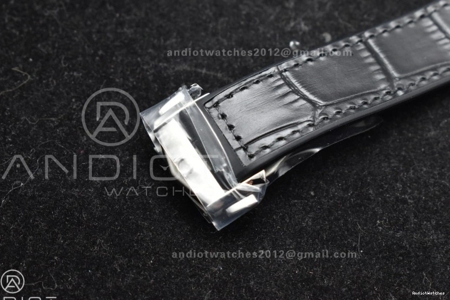 Constellation Black Strap Gummy on 1:1 A8900 Black VSF Edition Ceramic Black Dial HighPerformance SS Best Super 545 Clone 0412